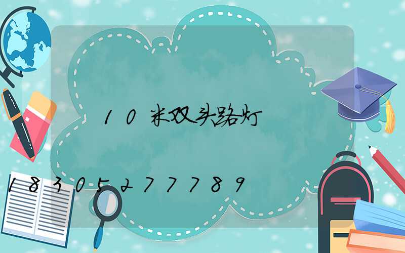 10米双头路灯