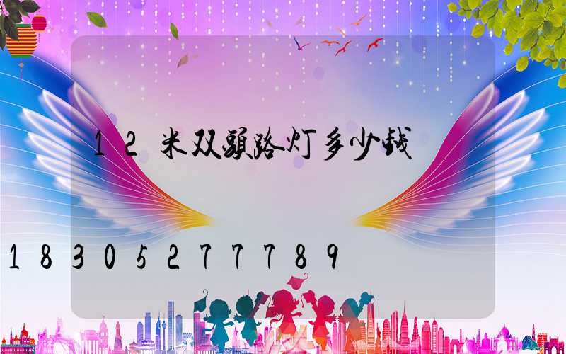 12米双头路灯多少钱