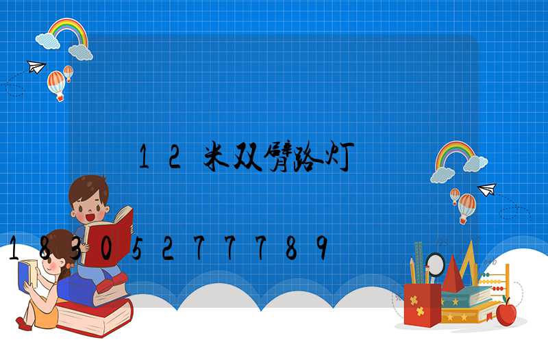 12米双臂路灯