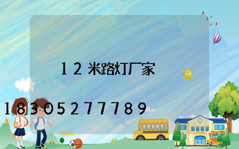 12米路灯厂家