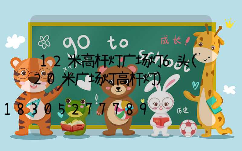 12米高杆灯广场灯6头(20米广场灯高杆灯)