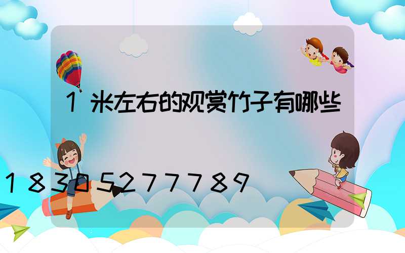 1米左右的观赏竹子有哪些