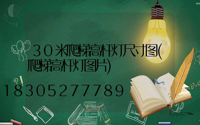 30米爬梯高杆灯尺寸图(爬梯高杆灯图片)