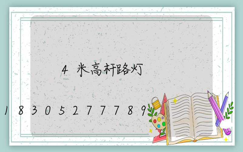 4米高杆路灯