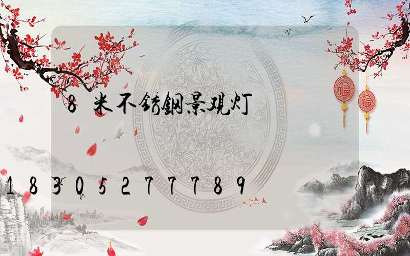 8米不锈钢景观灯