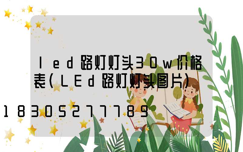 led路灯灯头30w价格表(LEd路灯灯头图片)