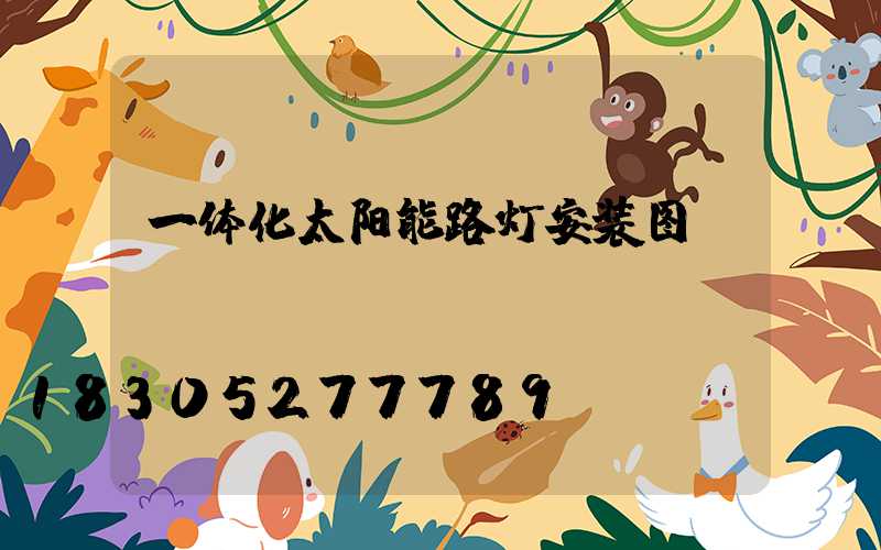 一体化太阳能路灯安装图