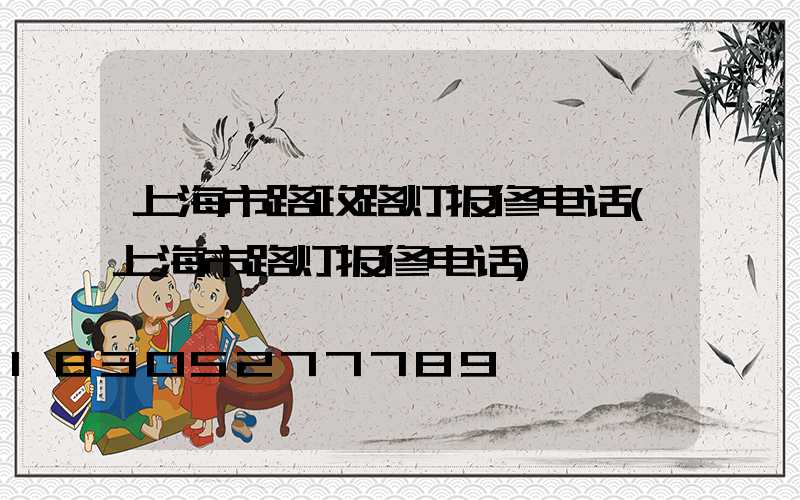 上海市路政路灯报修电话(上海市路灯报修电话)