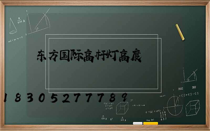东方国际高杆灯高度