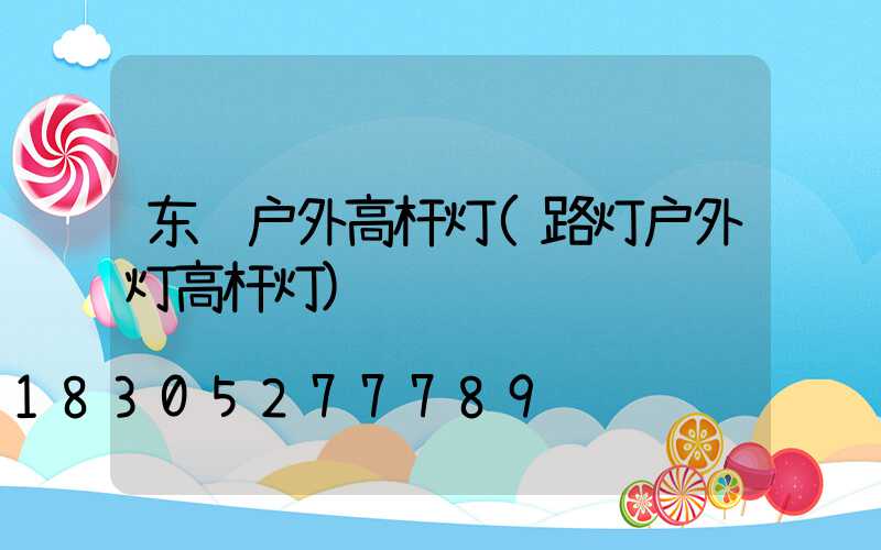 东营户外高杆灯(路灯户外灯高杆灯)