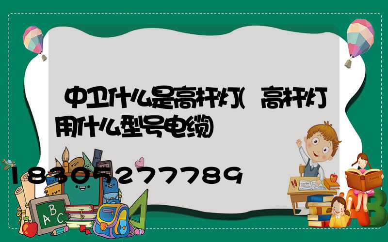 中卫什么是高杆灯(高杆灯用什么型号电缆)