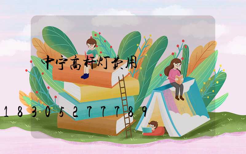 中宁高杆灯费用
