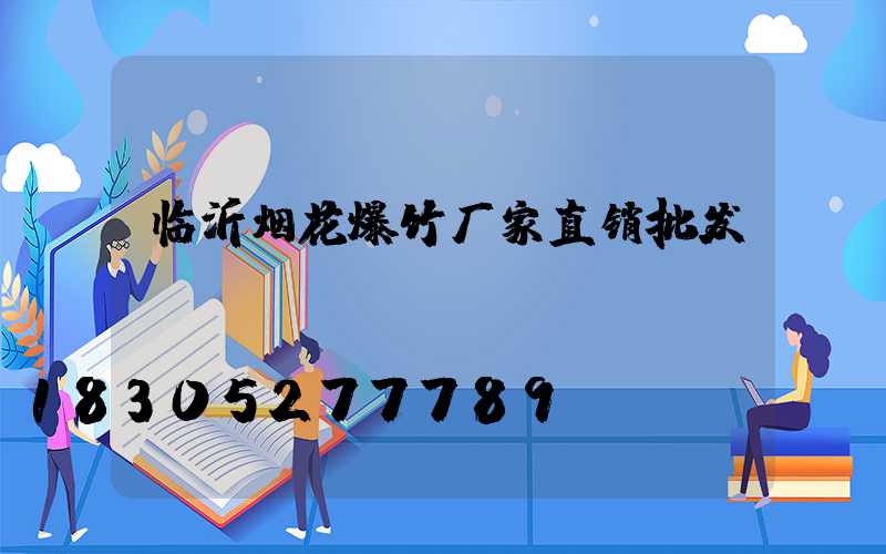 临沂烟花爆竹厂家直销批发