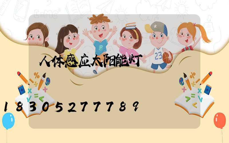 人体感应太阳能灯