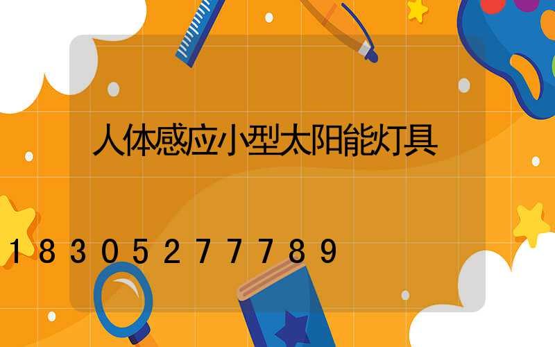 人体感应小型太阳能灯具