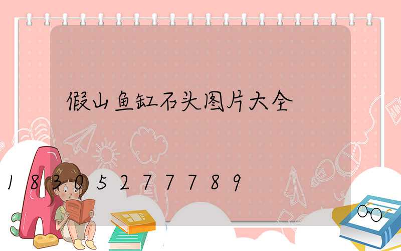 假山鱼缸石头图片大全