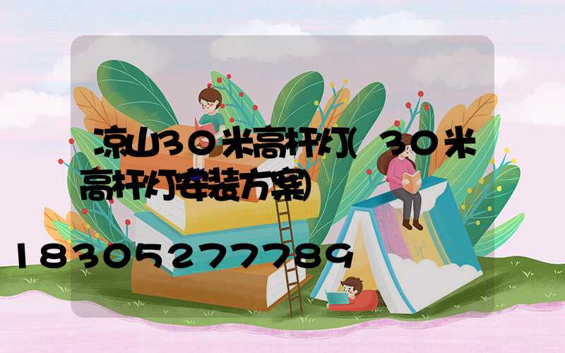 凉山30米高杆灯(30米高杆灯安装方案)