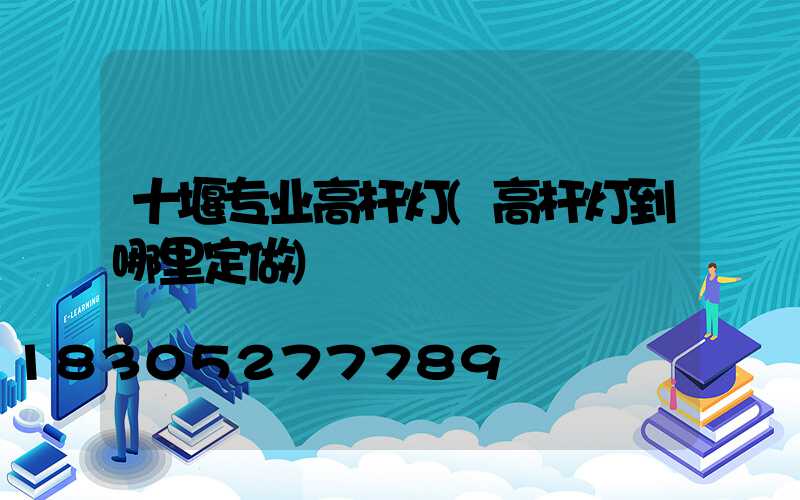 十堰专业高杆灯(高杆灯到哪里定做)