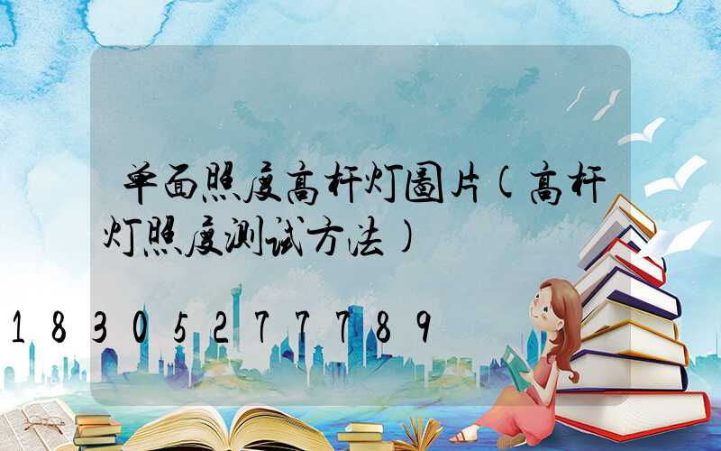 单面照度高杆灯图片(高杆灯照度测试方法)