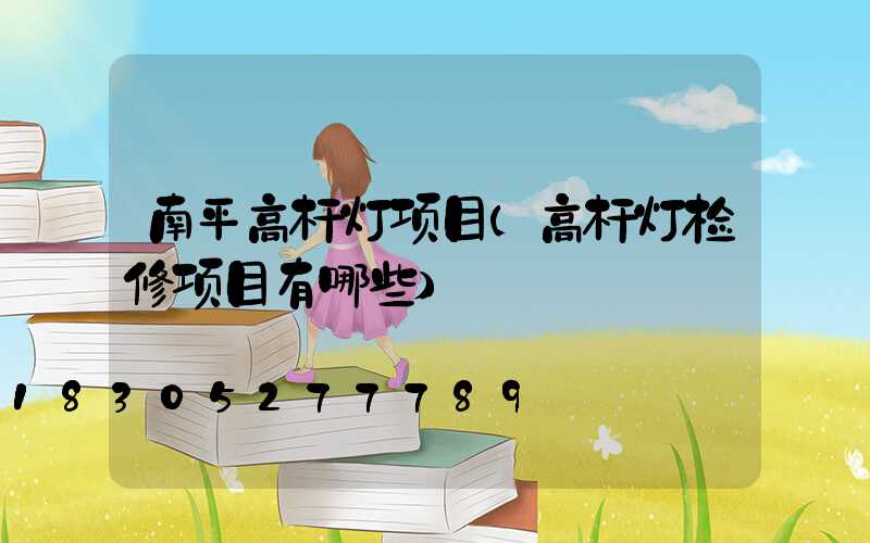 南平高杆灯项目(高杆灯检修项目有哪些)