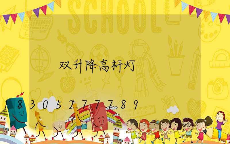 双升降高杆灯