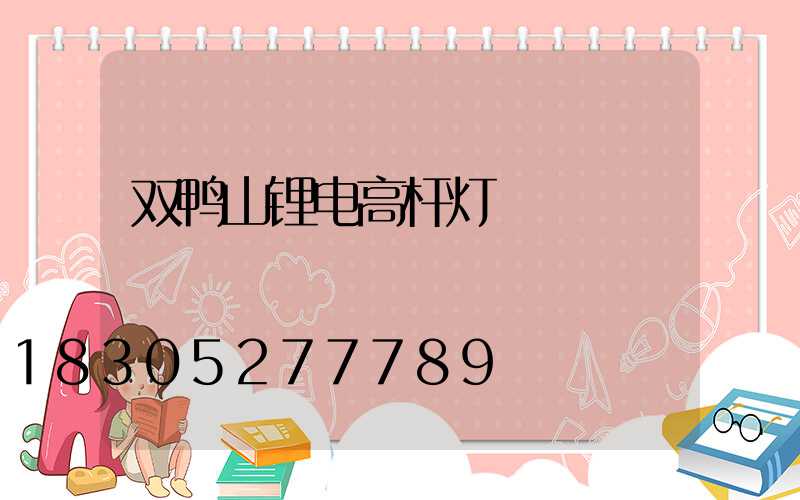 双鸭山锂电高杆灯