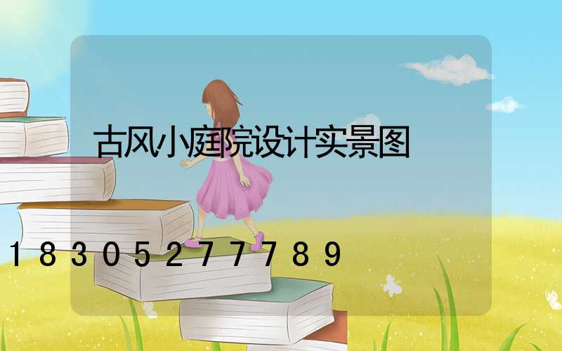 古风小庭院设计实景图