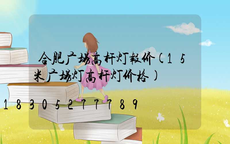 合肥广场高杆灯报价(15米广场灯高杆灯价格)