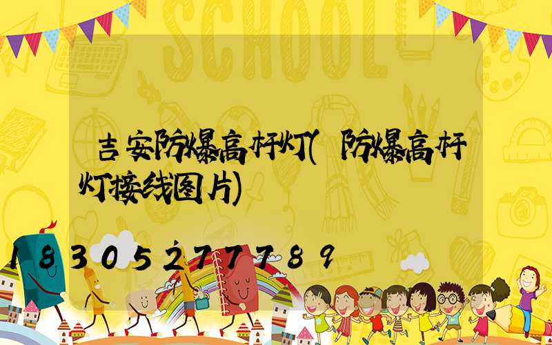 吉安防爆高杆灯(防爆高杆灯接线图片)