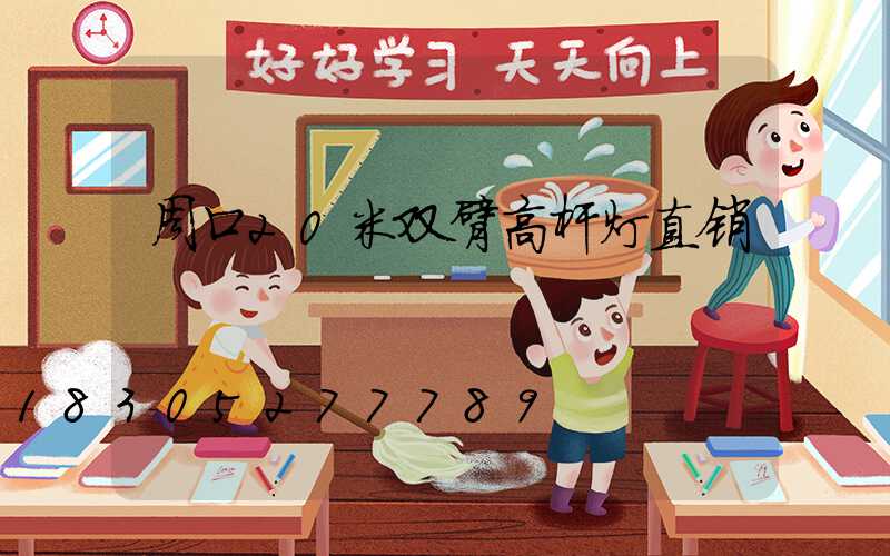 周口20米双臂高杆灯直销