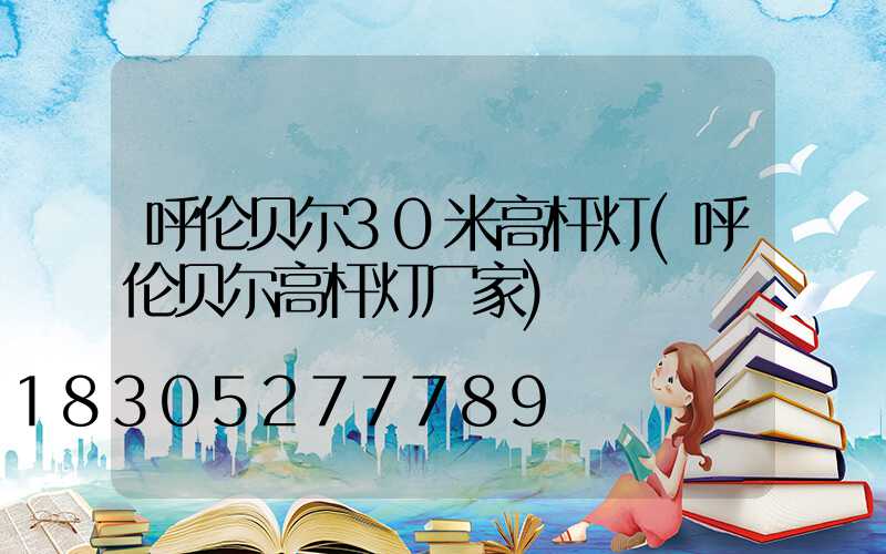 呼伦贝尔30米高杆灯(呼伦贝尔高杆灯厂家)