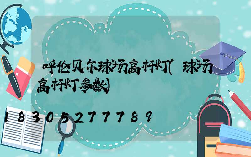 呼伦贝尔球场高杆灯(球场高杆灯参数)