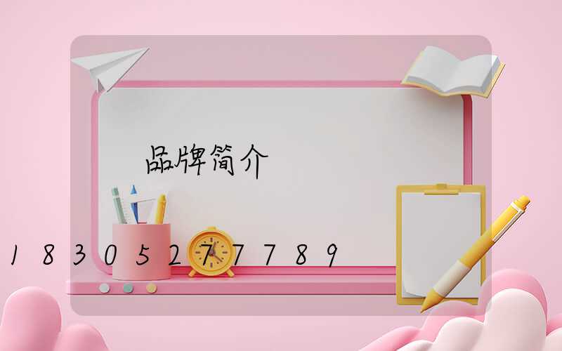 品牌简介