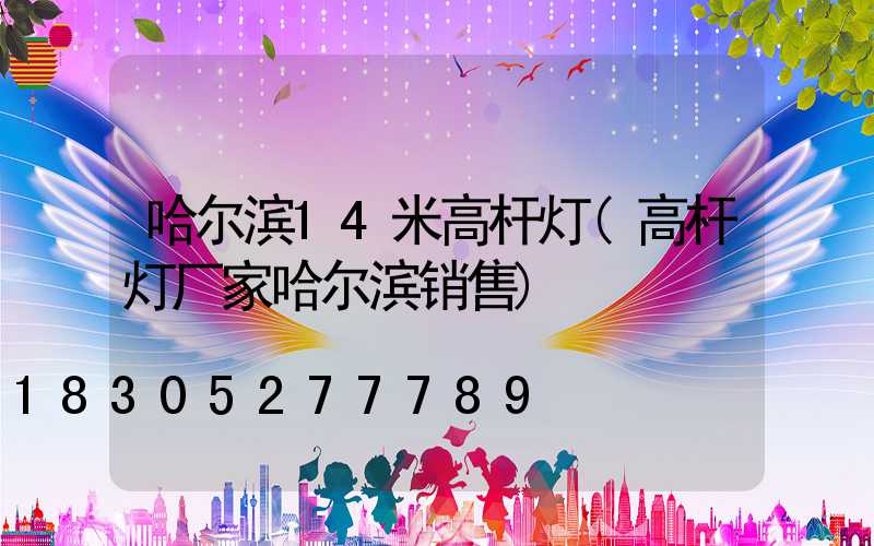 哈尔滨14米高杆灯(高杆灯厂家哈尔滨销售)