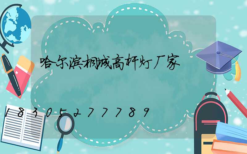 哈尔滨桐城高杆灯厂家