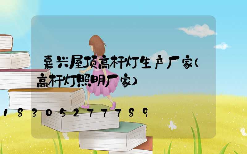 嘉兴屋顶高杆灯生产厂家(高杆灯照明厂家)