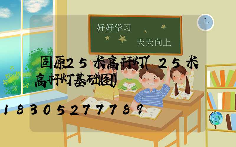 固原25米高杆灯(25米高杆灯基础图)