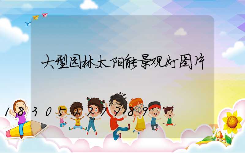 大型园林太阳能景观灯图片