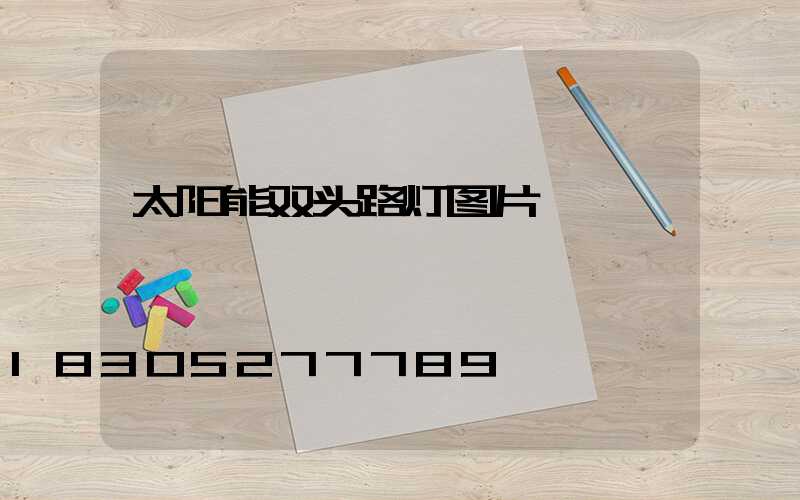 太阳能双头路灯图片
