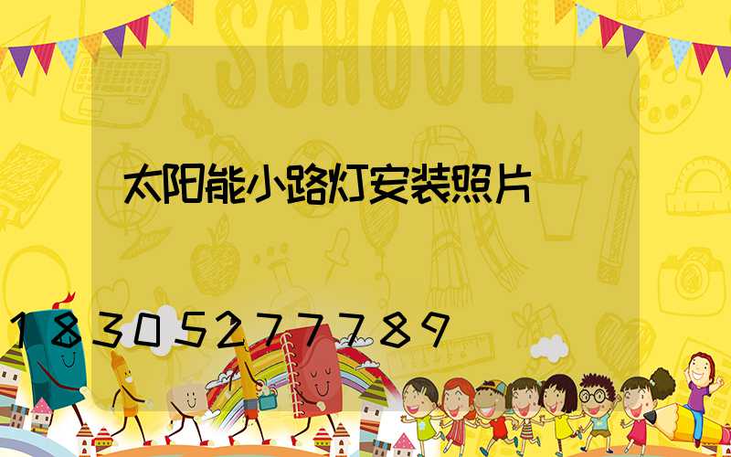 太阳能小路灯安装照片