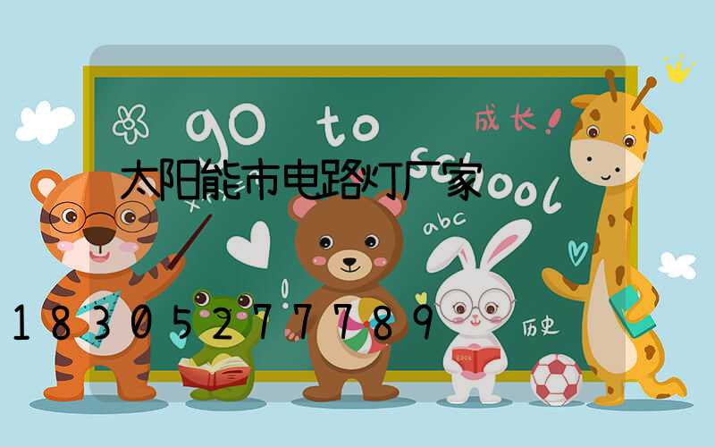 太阳能市电路灯厂家