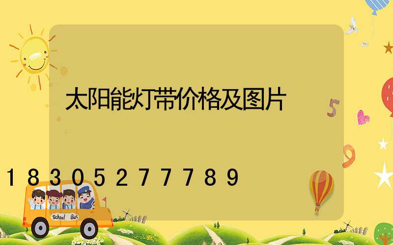 太阳能灯带价格及图片