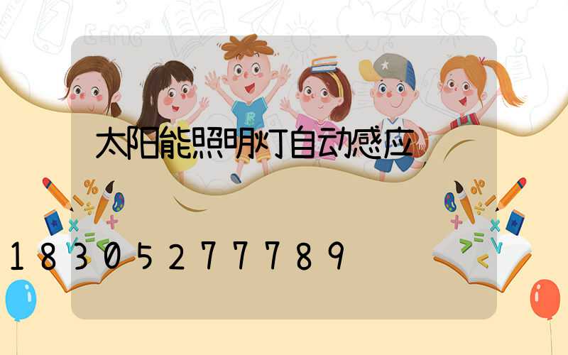 太阳能照明灯自动感应