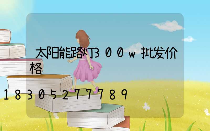 太阳能路灯300w批发价格