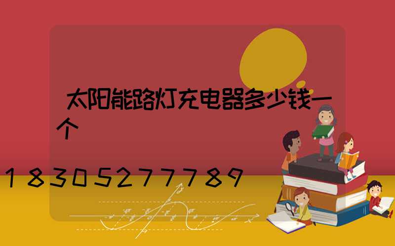 太阳能路灯充电器多少钱一个
