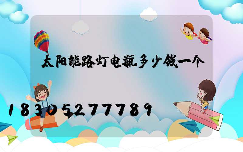 太阳能路灯电瓶多少钱一个