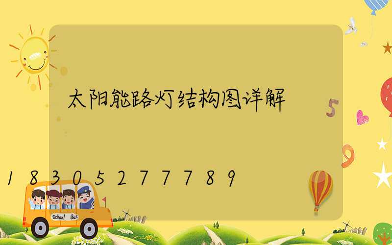 太阳能路灯结构图详解