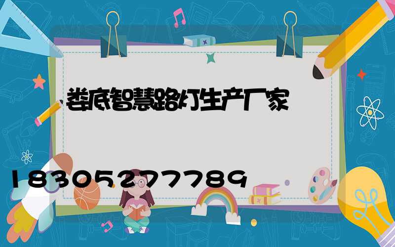 娄底智慧路灯生产厂家