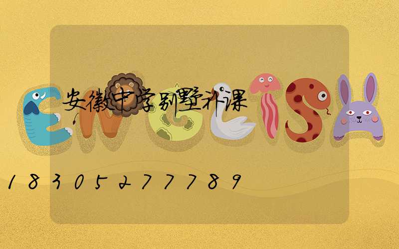 安徽中学别墅补课