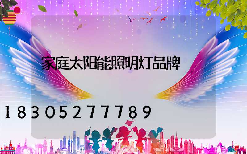 家庭太阳能照明灯品牌